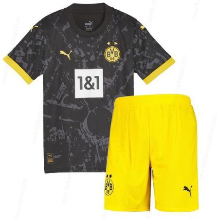 Futbalové tričko Borussia Dortmund Vonkajšia Detská futbalová súprava 23/24