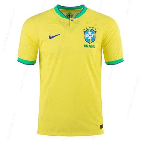 Futbalové tričko Brazília Domáca Verzia pre hráča Futbalové košele 2022
