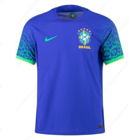 Futbalové tričko Brazília Vonkajšia Verzia pre hráča Futbalové košele 2022