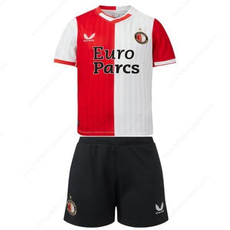 Futbalové tričko Feyenoord Domáca Detská futbalová súprava 23/24