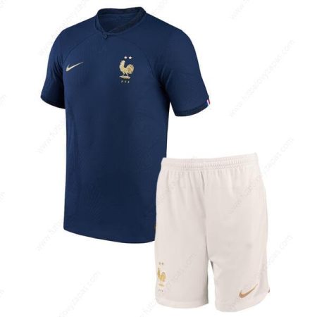 Futbalové tričko Francúzsko Domáca Detská futbalová súprava 2022