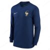 Futbalové tričko Francúzsko Domáca Long Sleeve Futbalové košele 2022