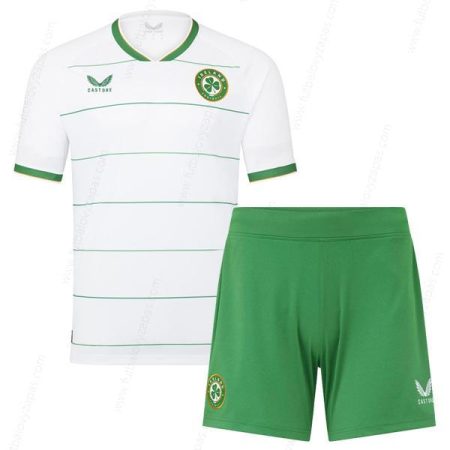 Futbalové tričko Írsko Vonkajšia Detská futbalová súprava 2023