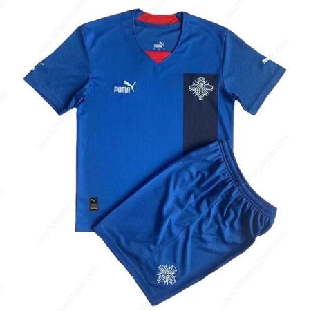 Futbalové tričko Island Domáca Detská futbalová súprava 2022