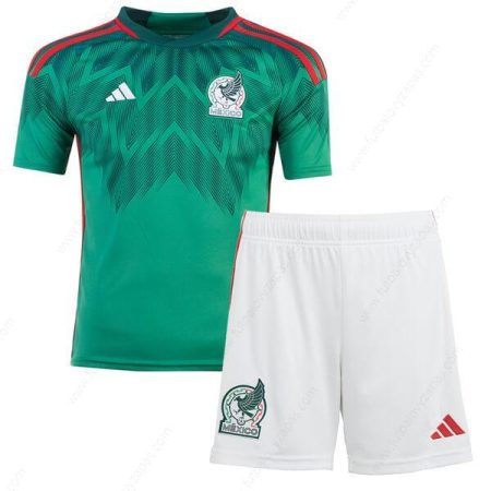 Futbalové tričko Mexiko Domáca Detská futbalová súprava 2022