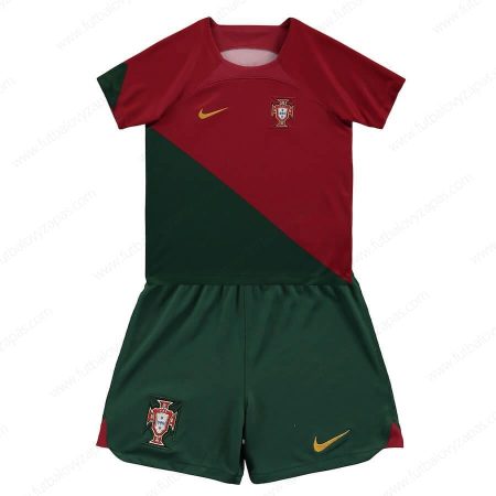 Futbalové tričko Portugalsko Domáca Detská futbalová súprava 2022