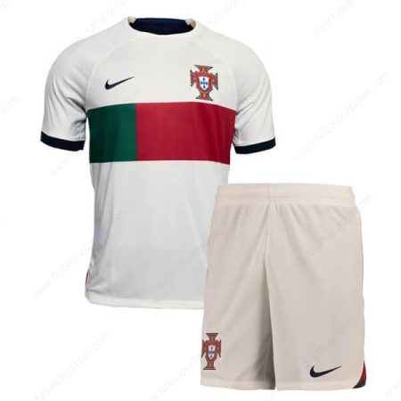 Futbalové tričko Portugalsko Vonkajšia Detská futbalová súprava 2022