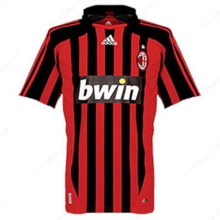 Futbalové tričko Retro AC Milan Domáca Futbalové košele 07/08