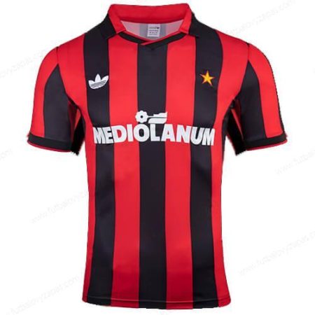 Futbalové tričko Retro AC Milan Domáca Futbalové košele 91/92