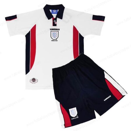Futbalové tričko Retro Anglicko Domáca Detská futbalová súprava 1998