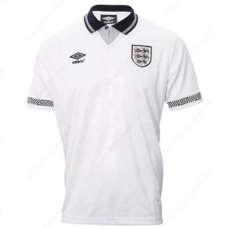 Futbalové tričko Retro Anglicko Domáca Futbalové košele 1990