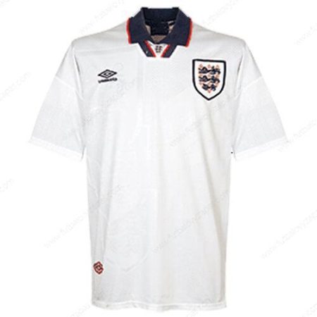 Futbalové tričko Retro Anglicko Domáca Futbalové košele 1994
