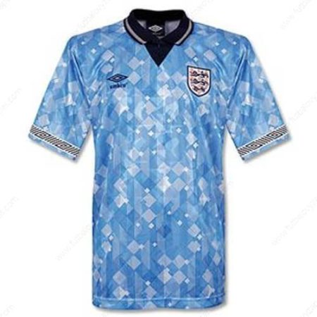 Futbalové tričko Retro Anglicko Tretia Futbalové košele 1990