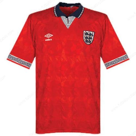 Futbalové tričko Retro Anglicko Vonkajšia Futbalové košele 1990