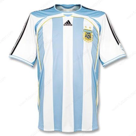 Futbalové tričko Retro Argentína Domáca Futbalové košele 2005/2007