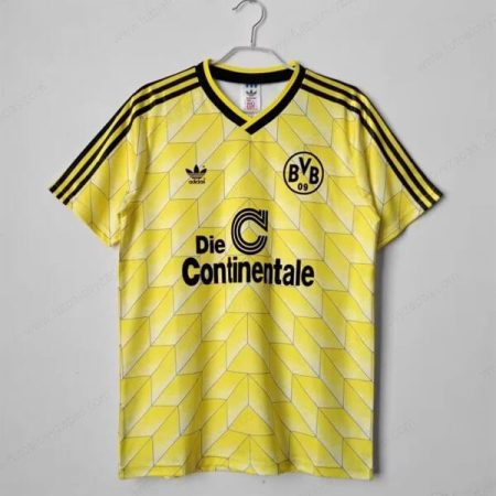 Futbalové tričko Retro Borussia Dortmund Domáca Futbalové košele 1988