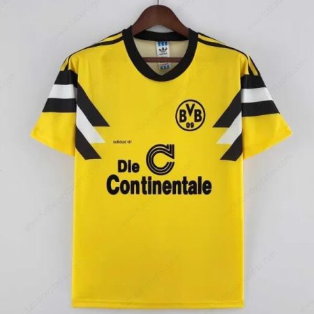 Futbalové tričko Retro Borussia Dortmund Domáca Futbalové košele 1989