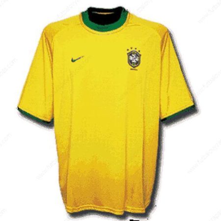 Futbalové tričko Retro Brazília Domáca Futbalové košele 2000