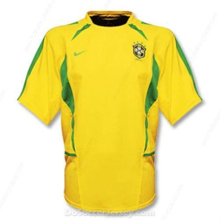 Futbalové tričko Retro Brazília Domáca Futbalové košele 2002