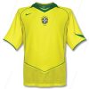 Futbalové tričko Retro Brazília Domáca Futbalové košele 2004