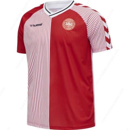 Futbalové tričko Retro Dánsko Domáca Futbalové košele 86