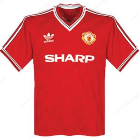 Futbalové tričko Retro Manchester United Domáca Futbalové košele 1986