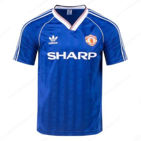 Futbalové tričko Retro Manchester United Tretia Futbalové košele 1988