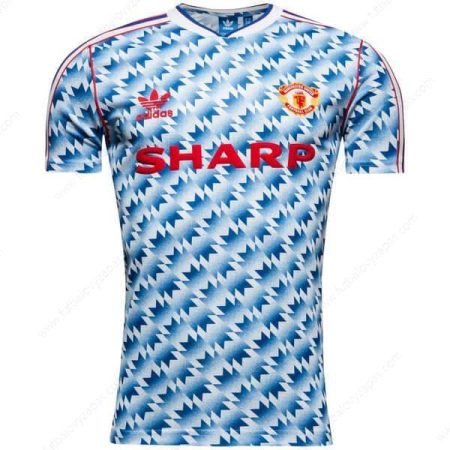 Futbalové tričko Retro Manchester United Vonkajšia Futbalové košele 90/92