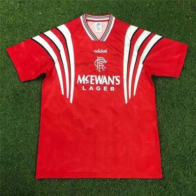Futbalové tričko Retro Rangers Tretia Futbalové košele 96/97