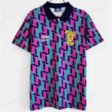 Futbalové tričko Retro Škótsko Vonkajšia Futbalové košele 1990