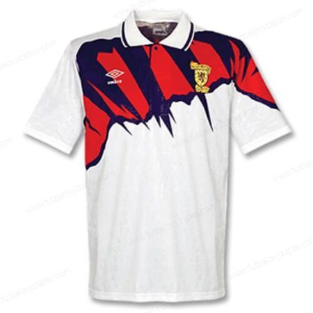 Futbalové tričko Retro Škótsko Vonkajšia Futbalové košele 91/93
