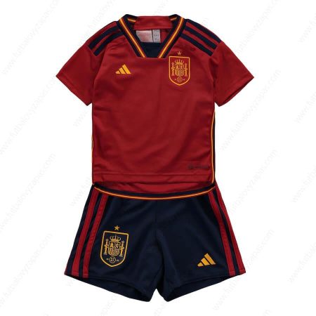 Futbalové tričko Španielsko Domáca Detská futbalová súprava 2022