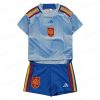 Futbalové tričko Španielsko Vonkajšia Detská futbalová súprava 2022