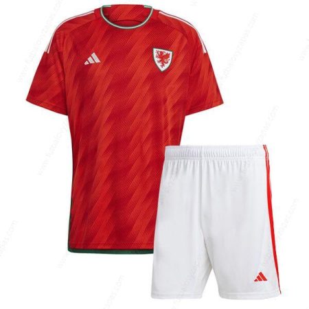 Futbalové tričko Wales Domáca Detská futbalová súprava 2022