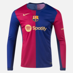 Futbalové tričko Barcelona Domáca Long Sleeve Futbalové košele 2425