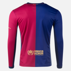 Futbalové tričko Barcelona Domáca Long Sleeve Futbalové košele 2425